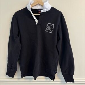 Rowing Blazers Black and White Rugby Shirt